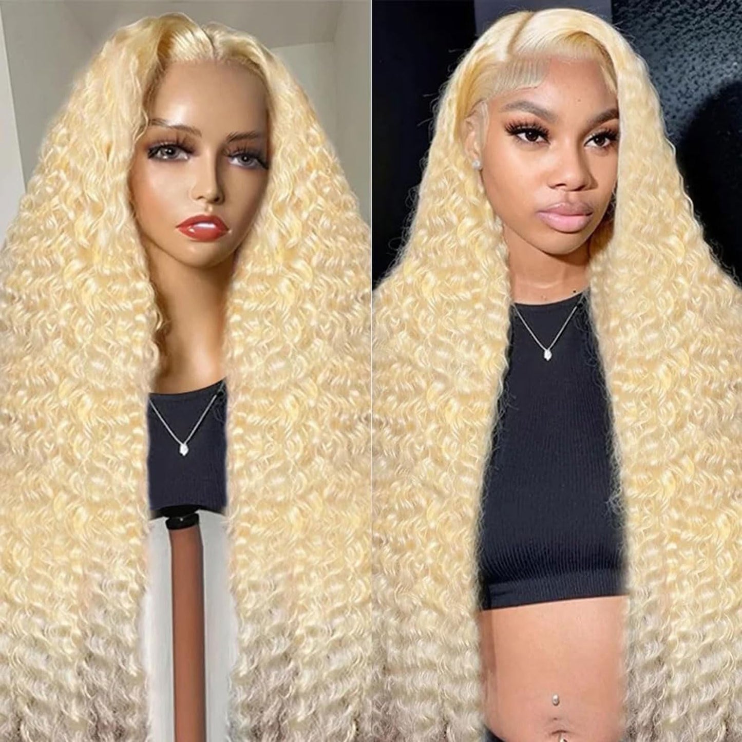 Vicky Blonde Water Wave HD Lace Front Human Hair Wig HEIRCENTRIC
