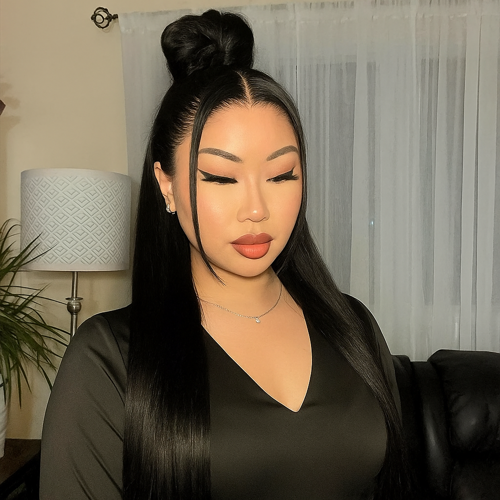 Naomi Straight Soft Black 360 Glueless Wig