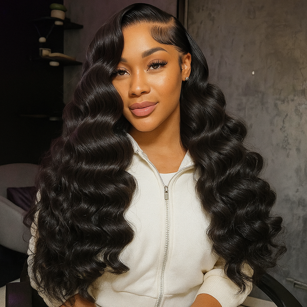 Camilla Natural Black Body Wave Glueless Wig