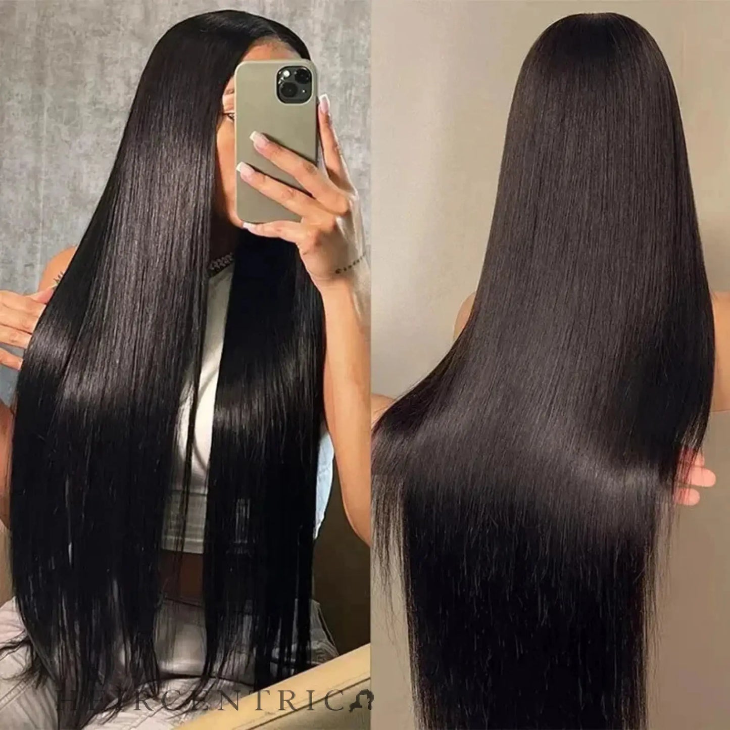 Vivienne Soft Black Straight HD Lace Front Human Hair Wig My Store
