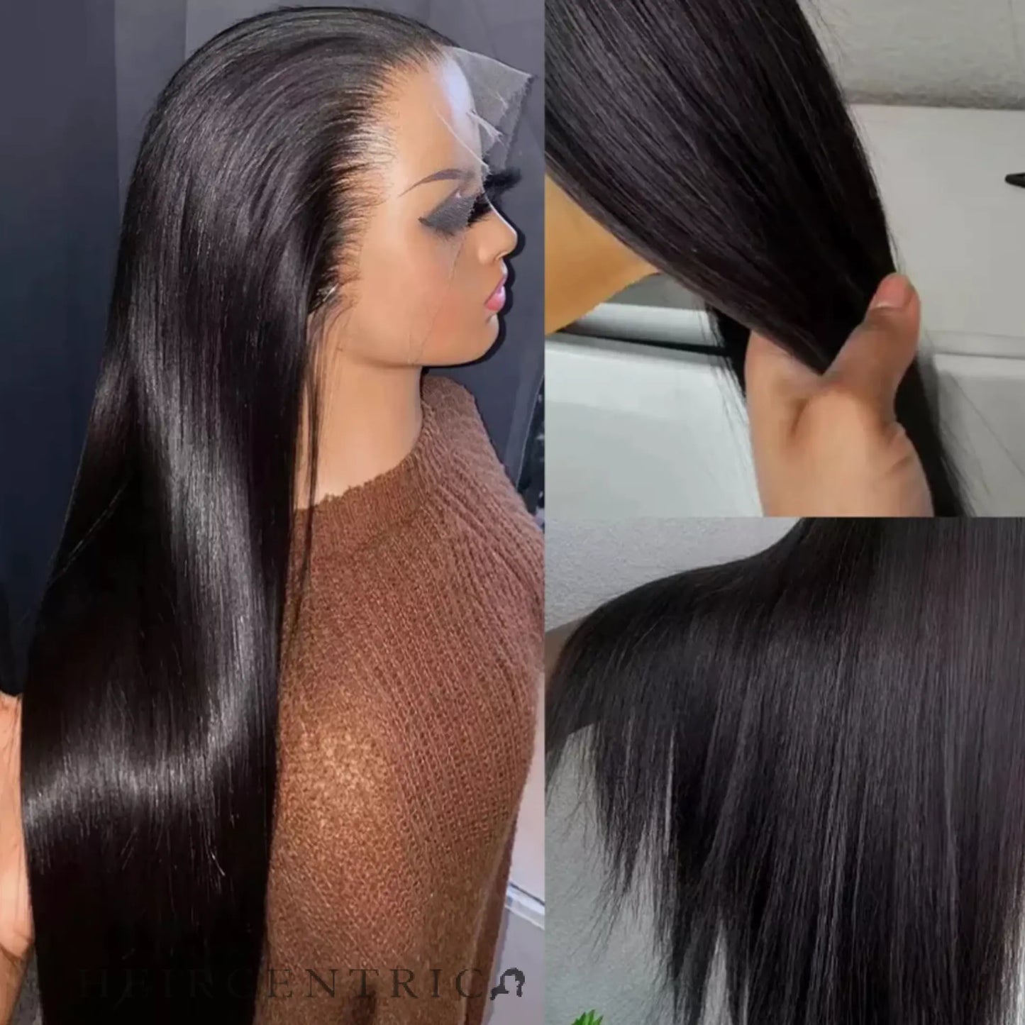 Vivienne Soft Black Straight HD Lace Front Human Hair Wig My Store