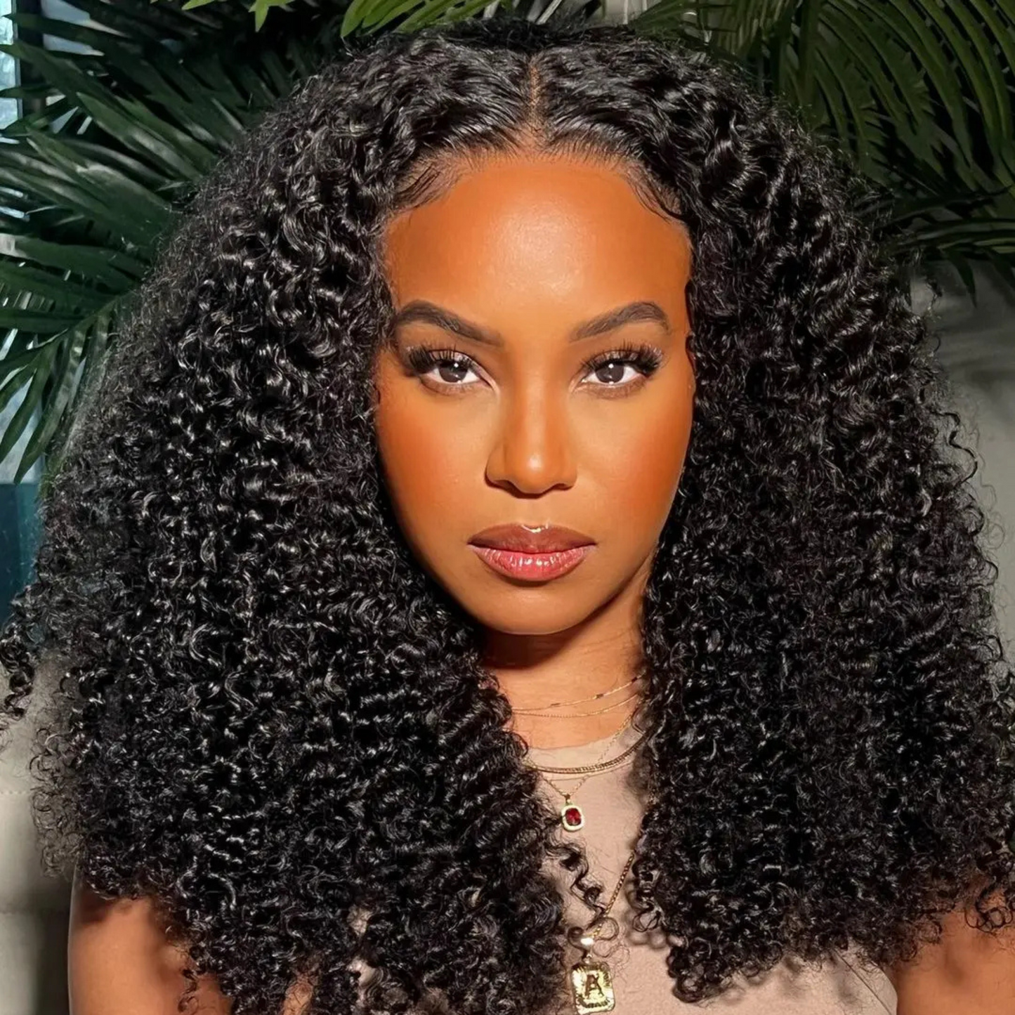 Aurora Brown Kinky Curly HD Lace Front Human Hair Wig My Store