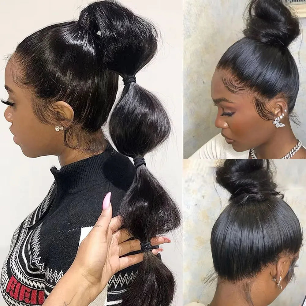 Naomi Straight Brazilian 360 HD Lace Front Human Hair Wig HEIRCENTRIC