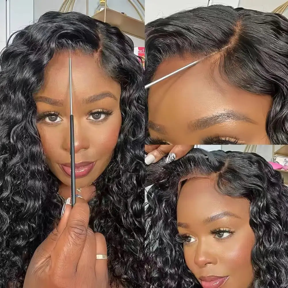 Gigi Natural Brown Water Wave HD Lace Front Human Hair Wig HEIRCENTRIC