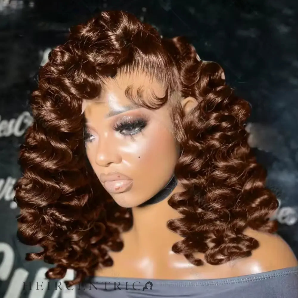 Penelope Chocolate Brown Short Bob HD Lace Front Human Hair Wig My Store