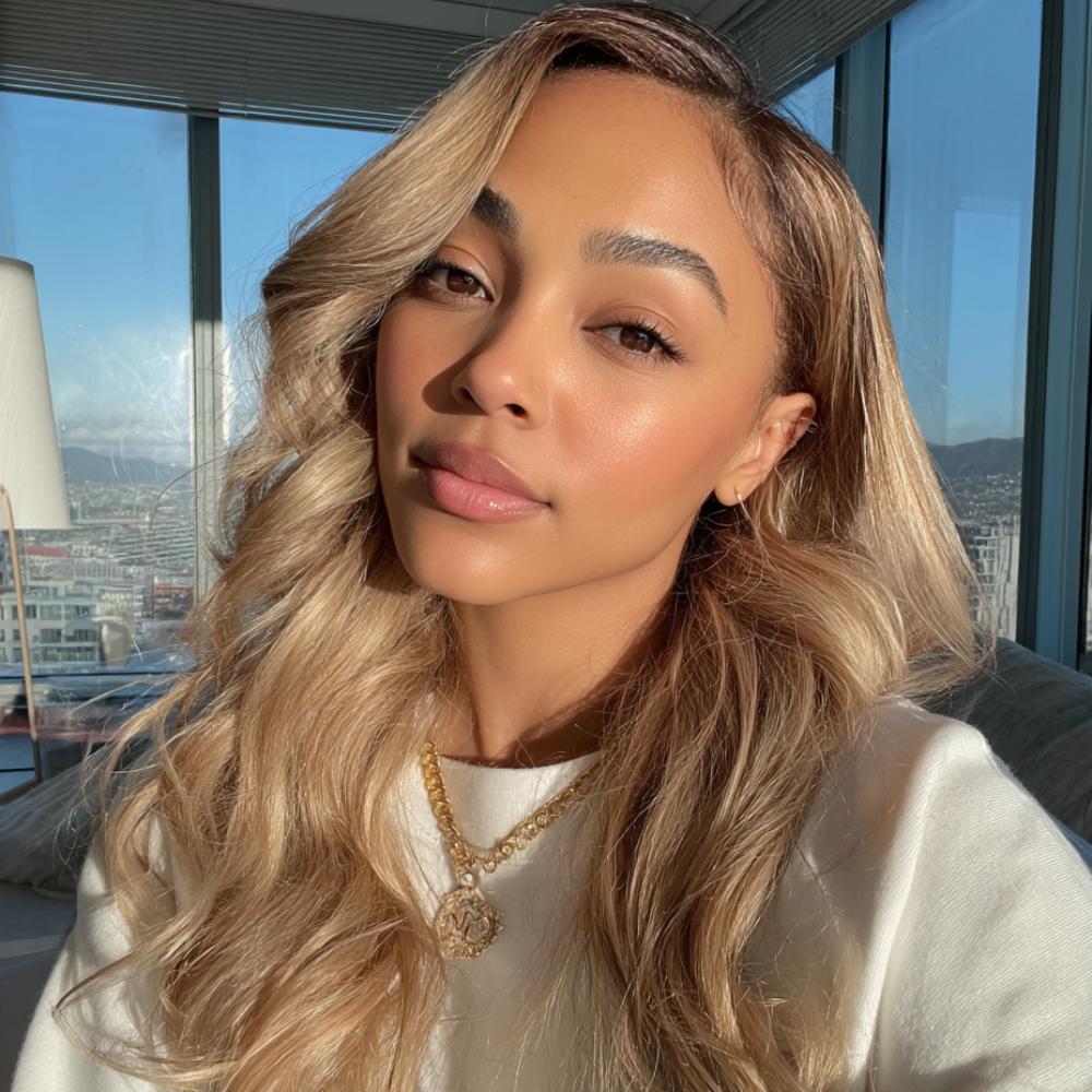 Luna Ash Blonde Body Wave Glueless Wig