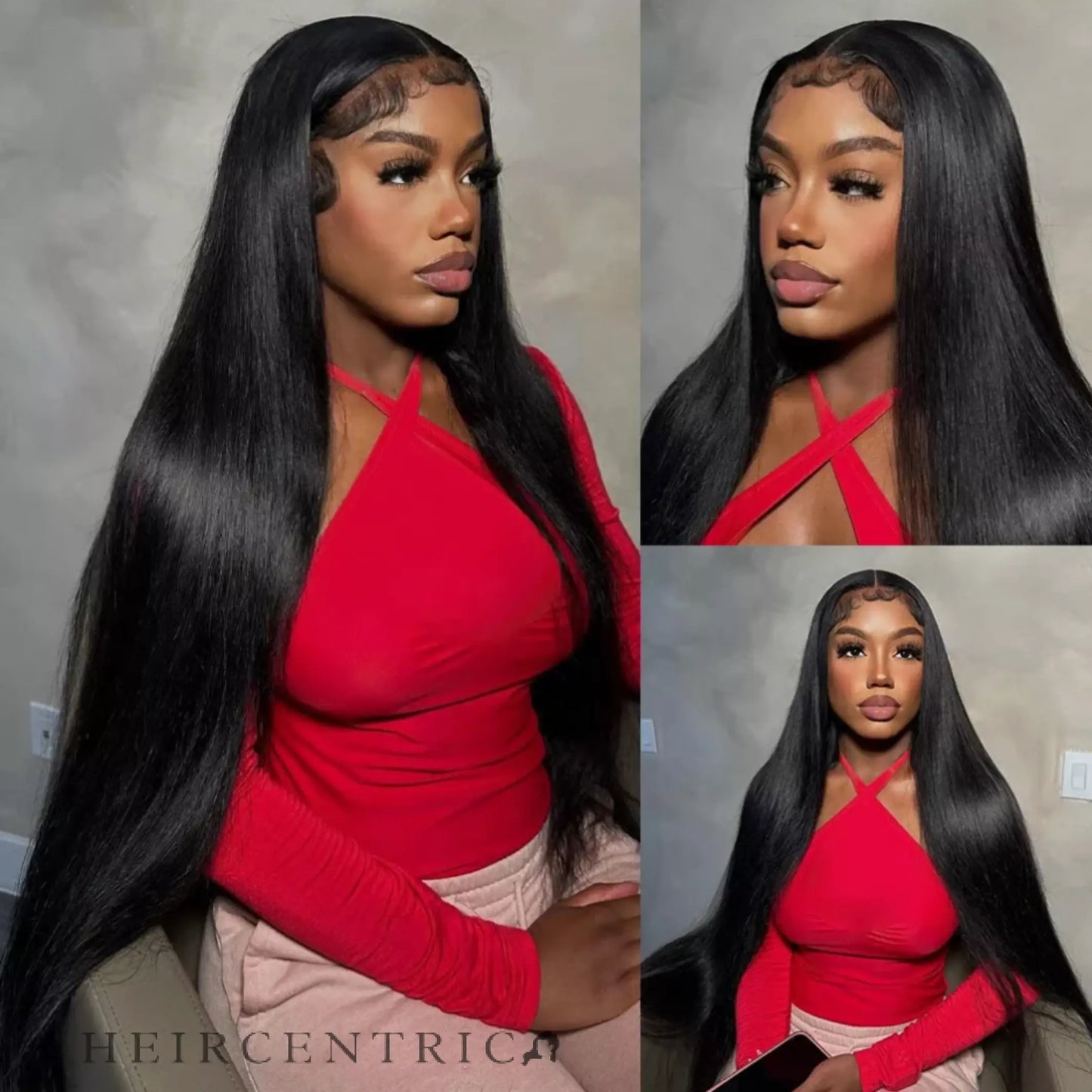 Vivienne Soft Black Straight HD Lace Front Human Hair Wig My Store
