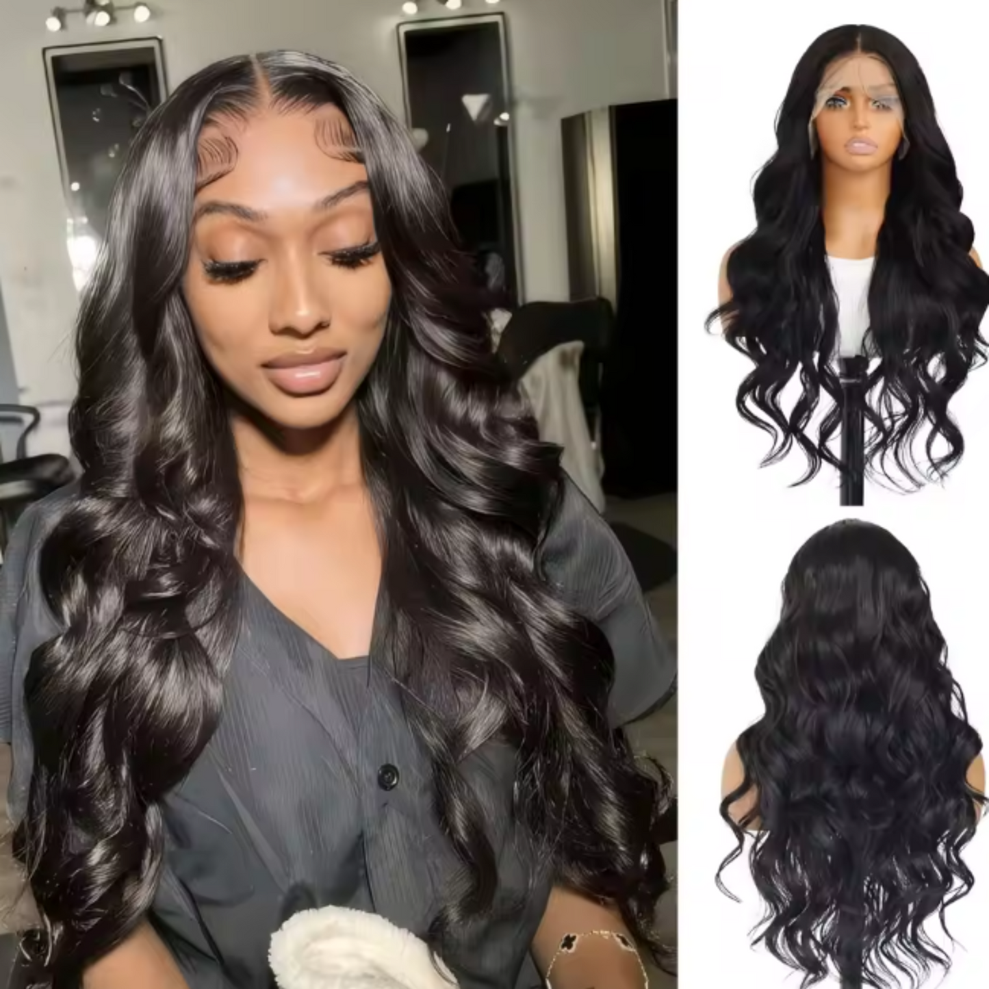 Melody Black Remy Body Wave HD Lace Front Human Hair Wig My Store