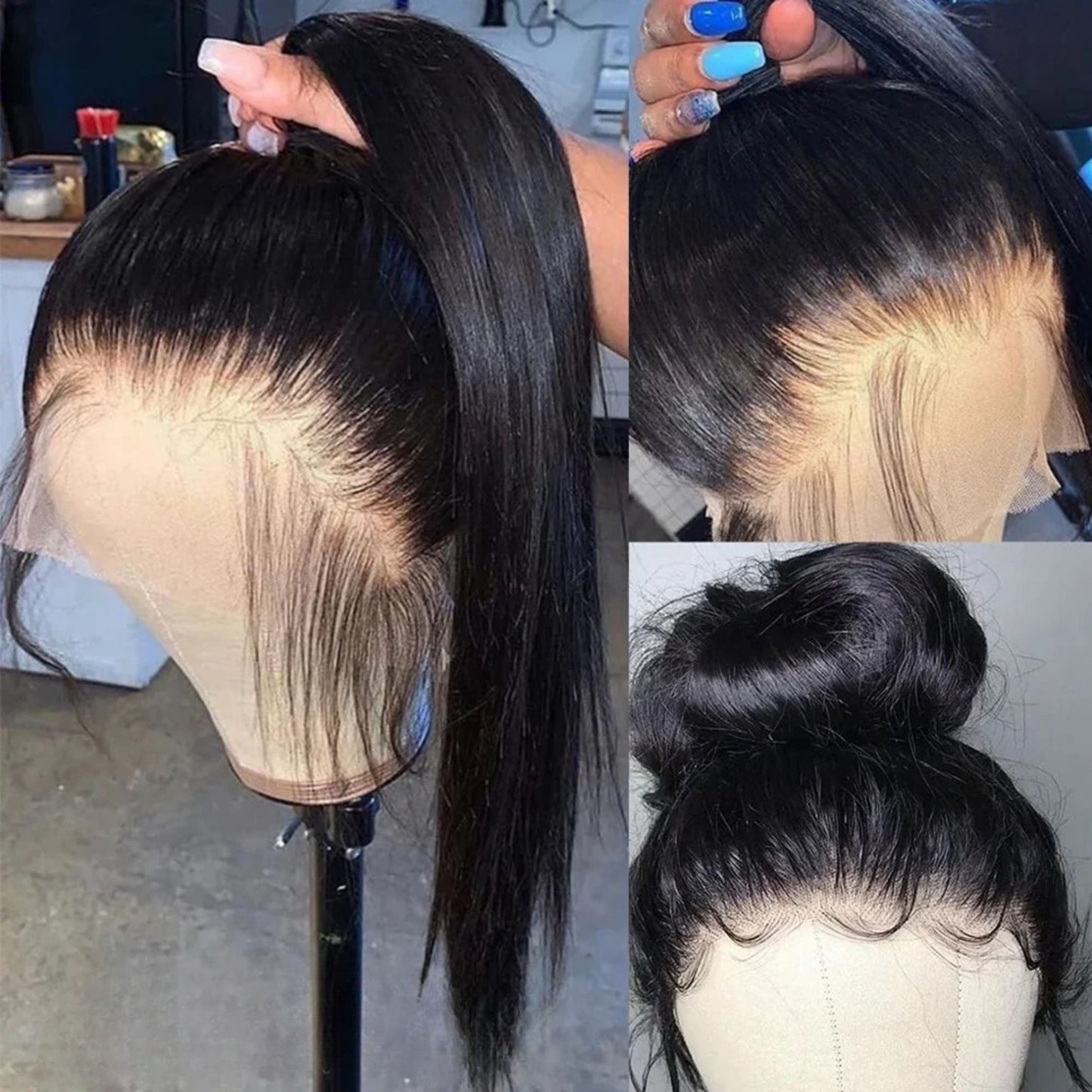 Naomi Straight Brazilian 360 HD Lace Front Human Hair Wig HEIRCENTRIC