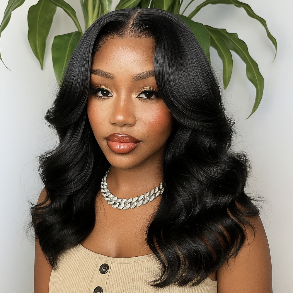 Aaliyah Soft Brown Loose Body Wave Layered Glueless Wig