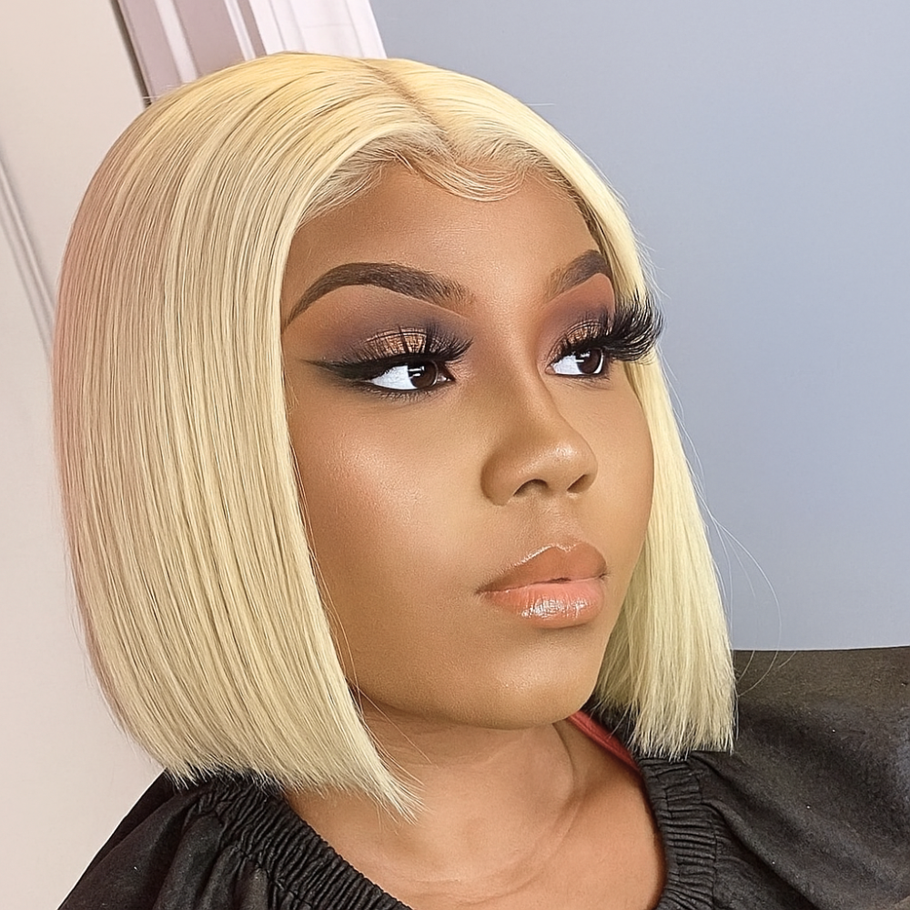 Juliette Blonde Short Straight Bob Glueless Wig
