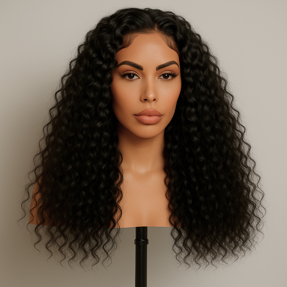 Vivi Natural Brown Water Wave 360 Glueless Wig