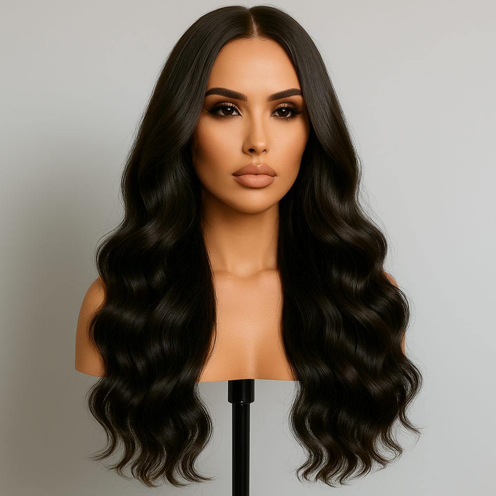 Amara Soft Brown Body Wave 360 Glueless Wig