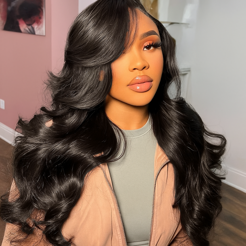 Melody Black Body Wave Glueless Wig