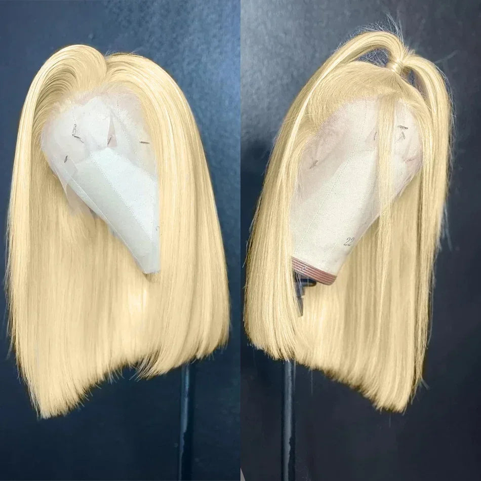 Juliette Blonde Short Straight Bob HD Lace Front Human Hair Wig My Store