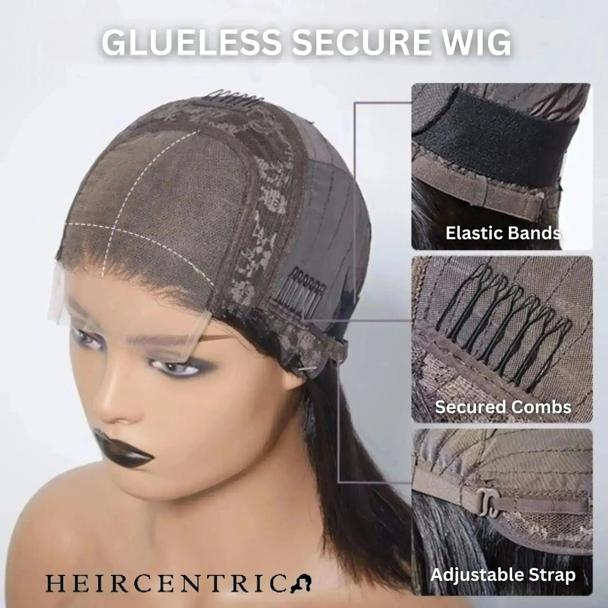 Storm Natural Black Curly HD Lace Front Human Hair Wig HEIRCENTRIC