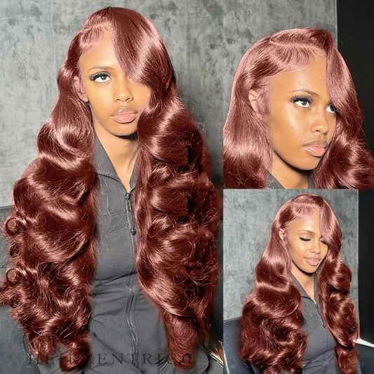 Selma Auburn Body Wave HD Lace Front Human Hair Wig HEIRCENTRIC