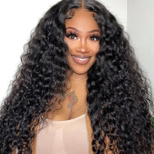 Gigi Natural Brown Water Wave HD Lace Front Human Hair Wig
