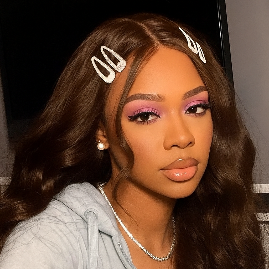 Crystiana Chestnut Brown Body Wave Glueless Wig
