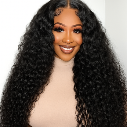 Gigi Natural Brown Water Wave Glueless Wig