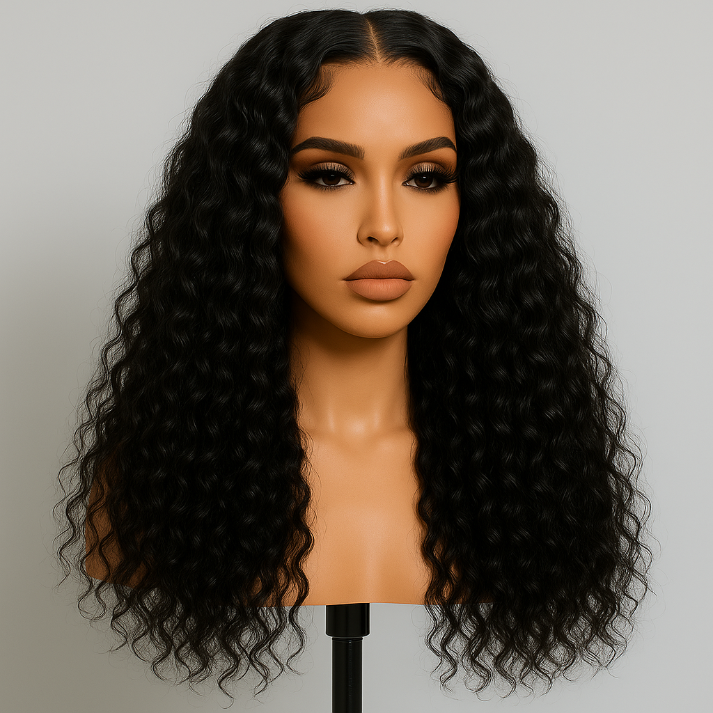 Gigi Natural Brown Water Wave Glueless Wig