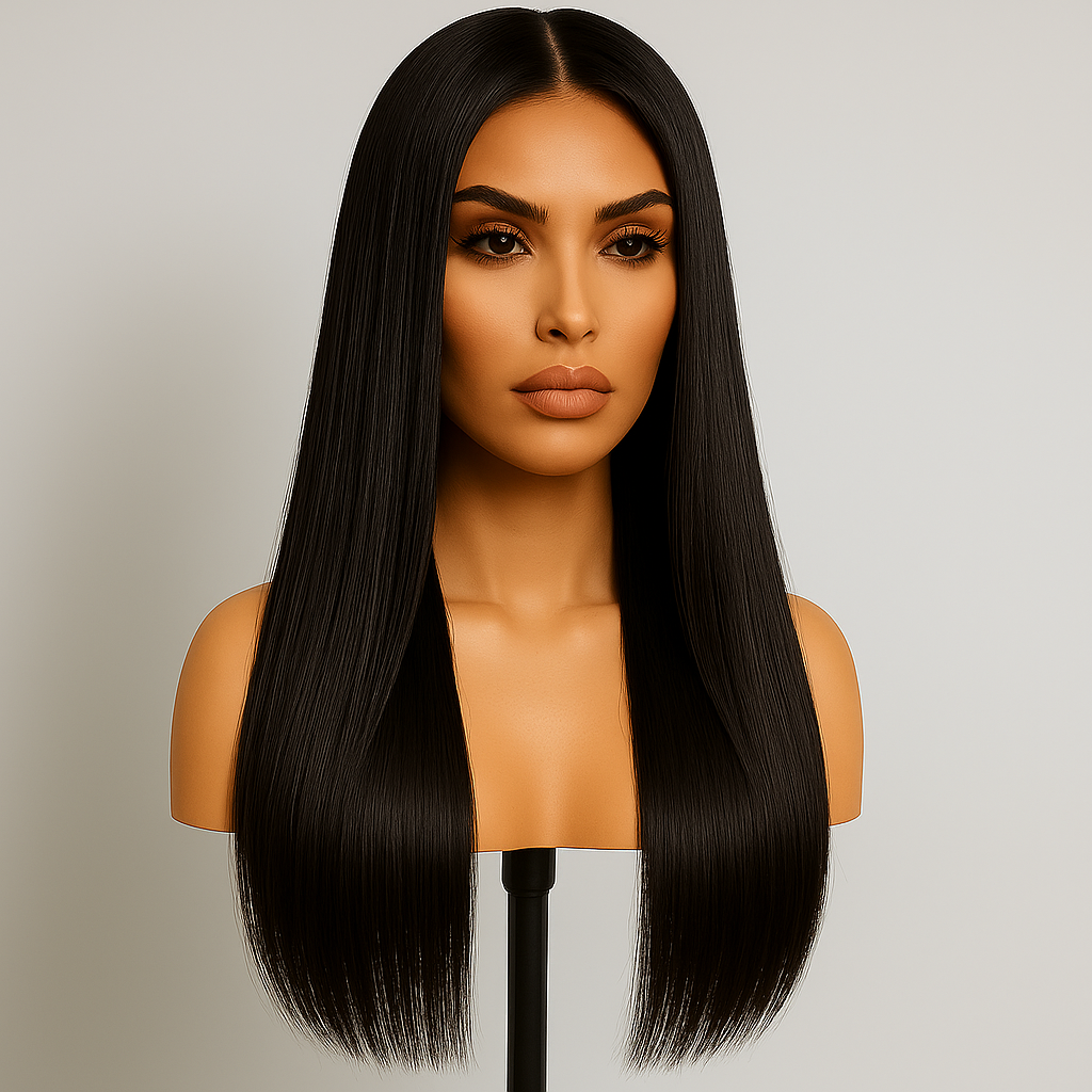 Naomi Straight Soft Black 360 Glueless Wig