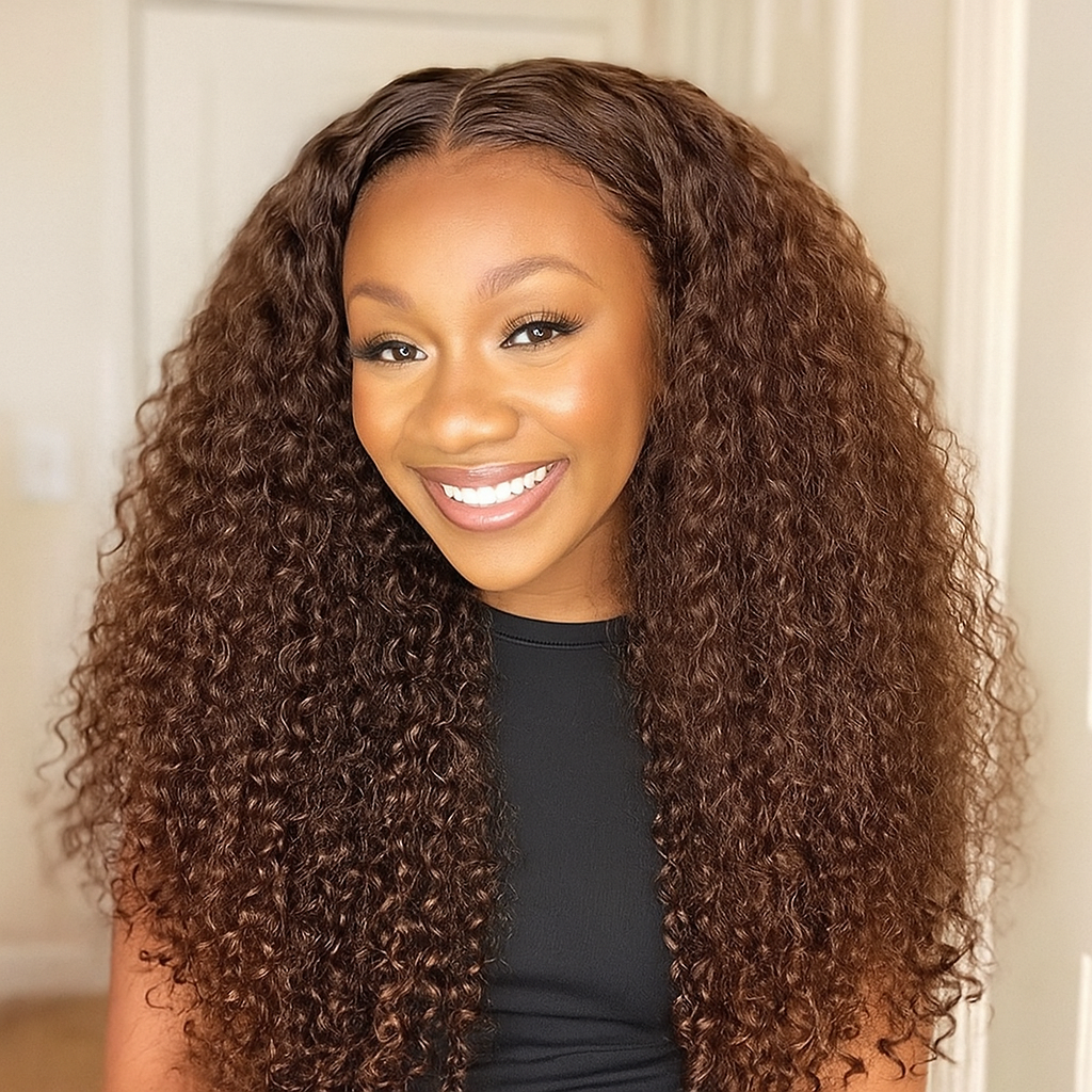Angelique Chocolate Brown Deep Wave 360 Glueless Wig