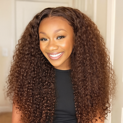 Angelique Chocolate Brown Deep Wave 360 Glueless Wig