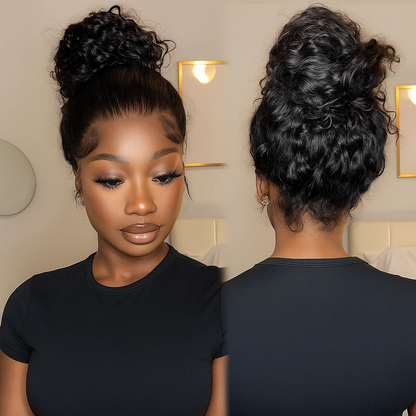 Vivi Natural Brown Water Wave 360 Glueless Wig