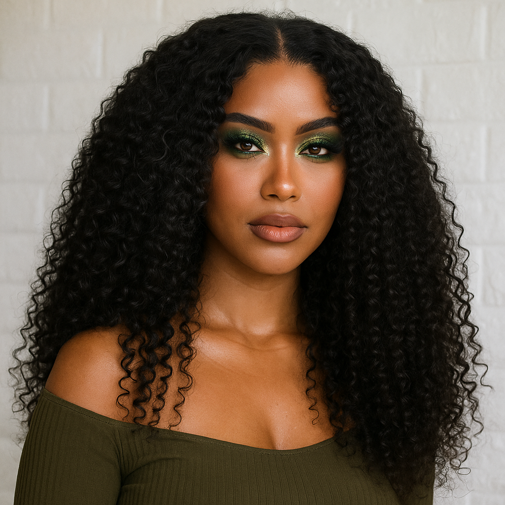 Aurora Brown Kinky Curly Glueless Wig