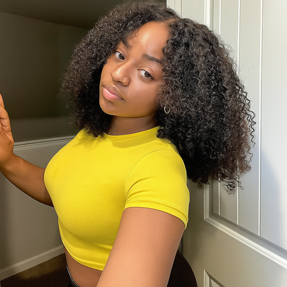 Estelle Chocolate Brown Kinky Curly Glueless Wig