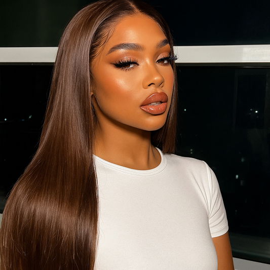 Mirabelle Chocolate Brown Straight Glueless Wig