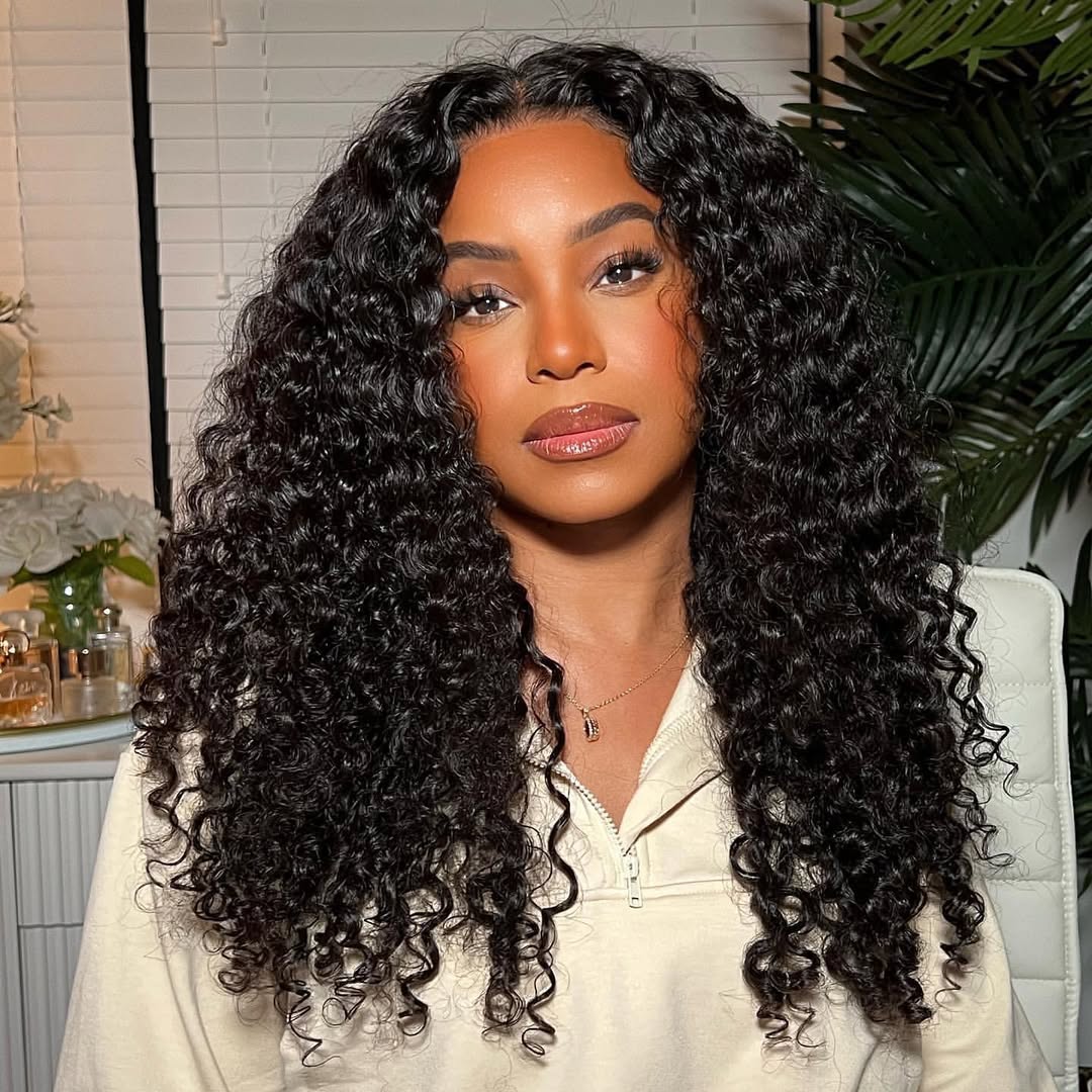 Coco Natural Black Curly HD Lace Front Human Hair Wig HEIRCENTRIC