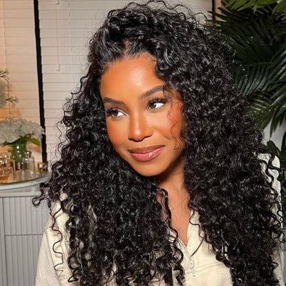Coco Natural Black Curly HD Lace Front Human Hair Wig HEIRCENTRIC