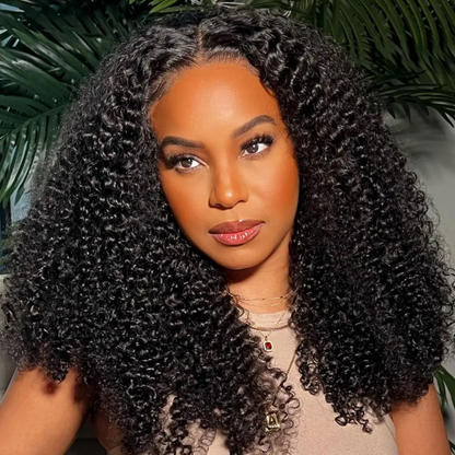 Aurora Brown Kinky Curly HD Lace Front Human Hair Wig