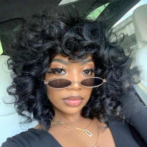 Storm Natural Black Curly HD Lace Front Human Hair Wig HEIRCENTRIC