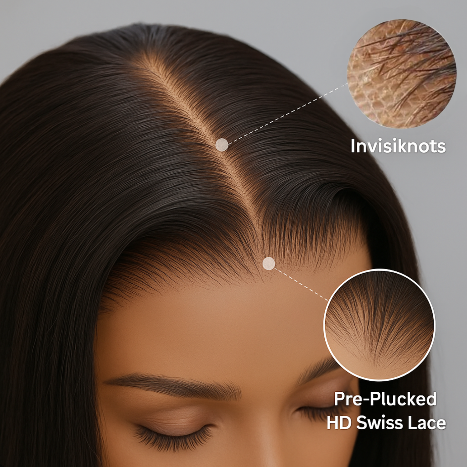 a woman's hair is shown with different types of hair