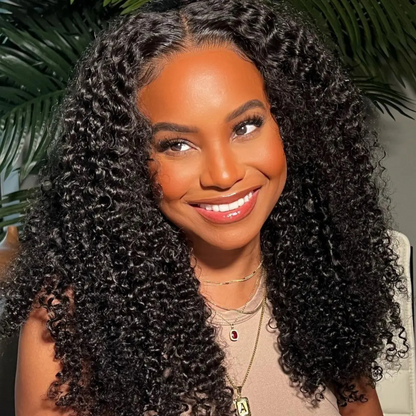 Aurora Brown Kinky Curly HD Lace Front Human Hair Wig