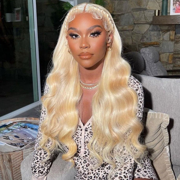 Sasha Honey Blonde Body Wave Brazilian HD Lace Front Human Hair Wig