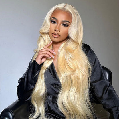 Sasha Honey Blonde Body Wave Brazilian HD Lace Front Human Hair Wig