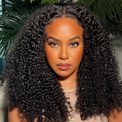 Aurora Brown Kinky Curly HD Lace Front Human Hair Wig