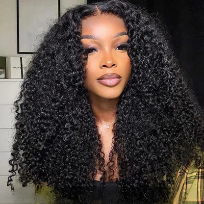 Aurora Brown Kinky Curly HD Lace Front Human Hair Wig