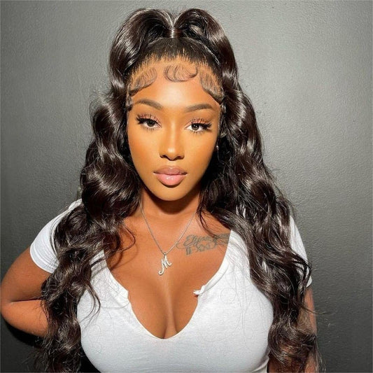 Amara Soft Brown Body Wave 360 HD Lace Front Human Hair Wig