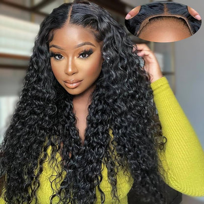 Gigi Natural Brown Water Wave HD Lace Front Human Hair Wig HEIRCENTRIC