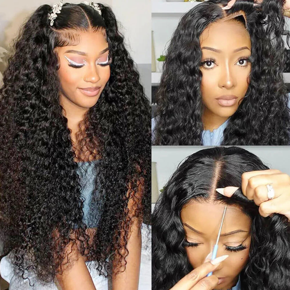 Nicki Natural Brown Curly Deep Wave 360 HD Lace Front Human Hair Wig HEIRCENTRIC