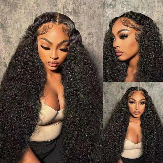 Nicki Natural Brown Curly Deep Wave 360 HD Lace Front Human Hair Wig HEIRCENTRIC