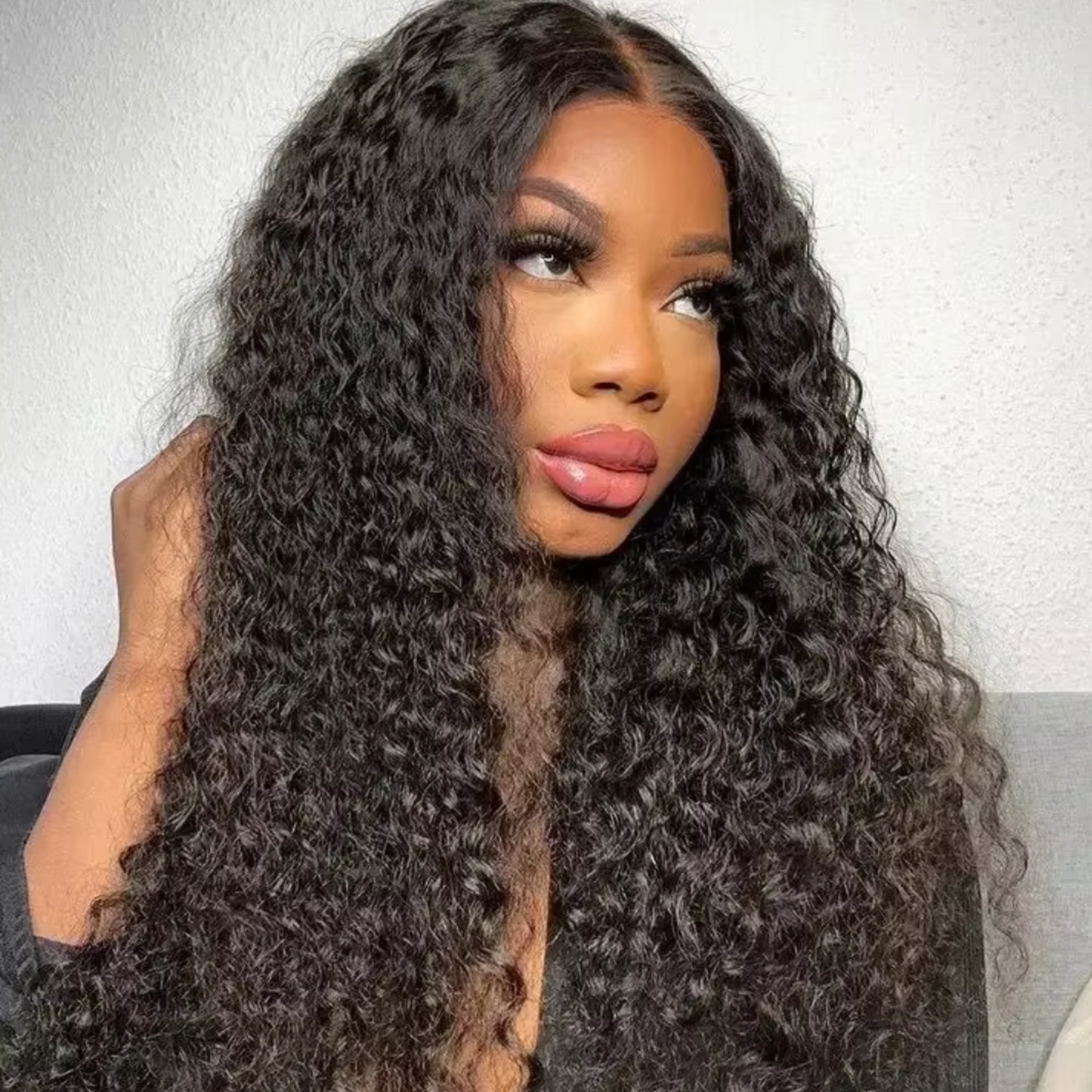 Tiffany Brown Loose Deep Wave Curly HD Lace Front Human Hair Wig