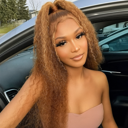 Lena Brown Highlights Water Wave 360 Glueless Wig