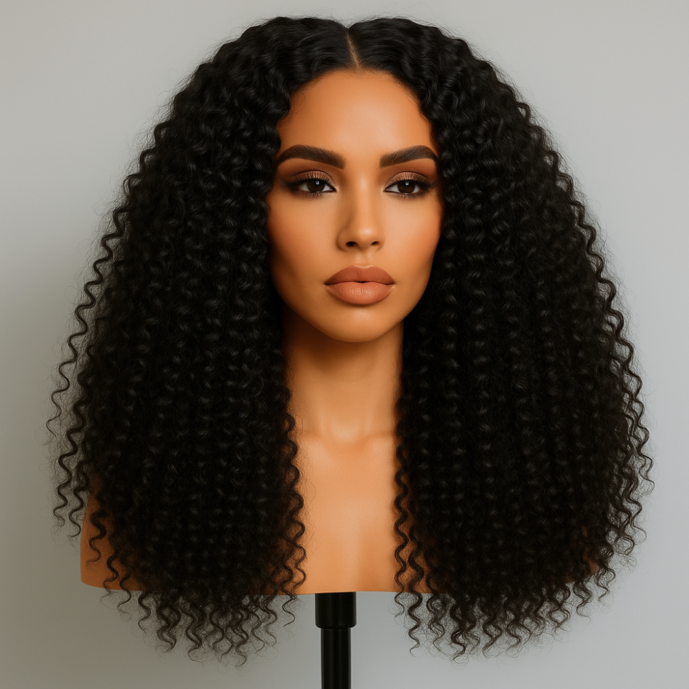 Aurora Brown Kinky Curly Glueless Wig