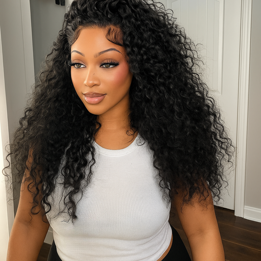 Vivi Natural Brown Water Wave 360 Glueless Wig